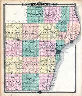 Manitowoc County Map, Wisconsin State Atlas 1878